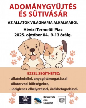 Adománygyűjtés és Sütivásár