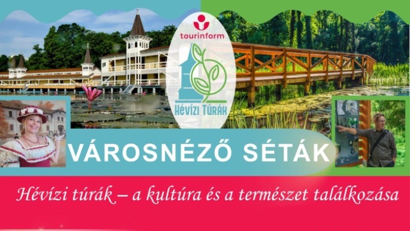 Villák-kertek kosztümös városnéző séta Hévízen Hévíz