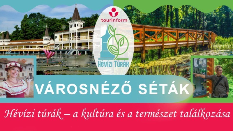 Villák-kertek kosztümös városnéző séta Hévízen Hévíz